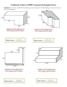 <strong>Volume Worksheets</strong> 3rd Grade <strong>Rectangular Prism Volume</strong> 5th. . Volume of irregular rectangular prism worksheets